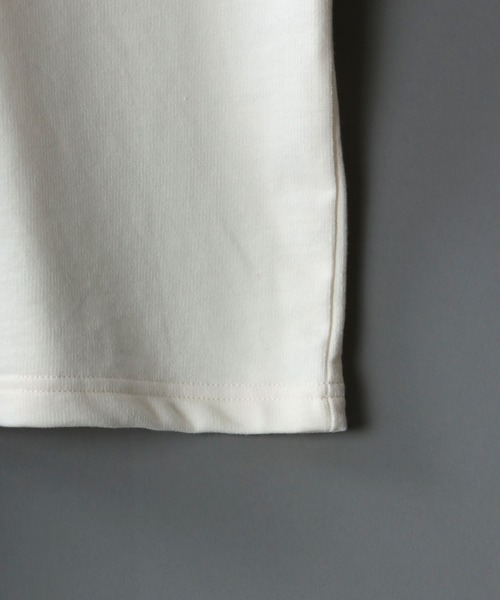 SITRY(シトリー)の「wide silhouette college print sweatT-shirt/ワイドシルエット カレッジプリント スウェット リンガーTシャツ(Tシャツ/カットソー・メンズ・チャコールグレー/アッシュグレー/ブラック/ネイビー/オフホワイト/グリーン・M/L)」の19枚目の写真