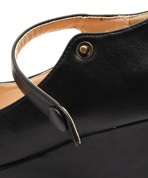 earth music&ecology（アースミュージックアンドエコロジー）の「ストラップウエッジシューズ（パンプス・レディース・ブラック/ミント/ライトピンク/ライトイエロー/キャメル・24.5cm/24cm/23cm/23.5cm/22.5cm）」の10枚目の写真