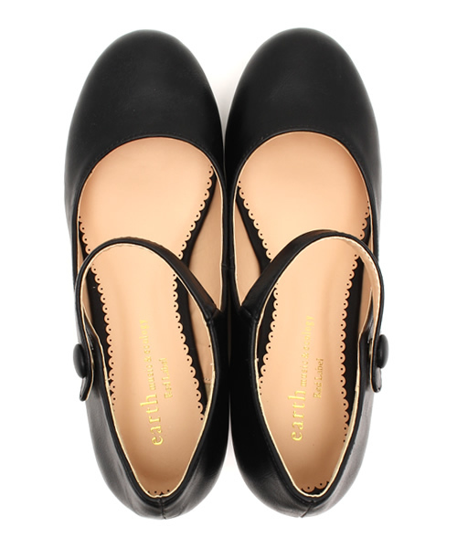 earth music&ecology（アースミュージックアンドエコロジー）の「ストラップウエッジシューズ（パンプス・レディース・ブラック/ミント/ライトピンク/ライトイエロー/キャメル・24.5cm/24cm/23cm/23.5cm/22.5cm）」の12枚目の写真