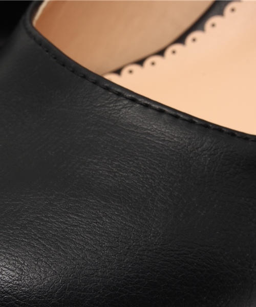 earth music&ecology（アースミュージックアンドエコロジー）の「ストラップウエッジシューズ（パンプス・レディース・ブラック/ミント/ライトピンク/ライトイエロー/キャメル・24.5cm/24cm/23cm/23.5cm/22.5cm）」の13枚目の写真