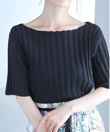 cawaii（カワイイ）の「二の腕まで隠れる丈 上半身スッキリ サマーニットトップス（ニット/セーター）」