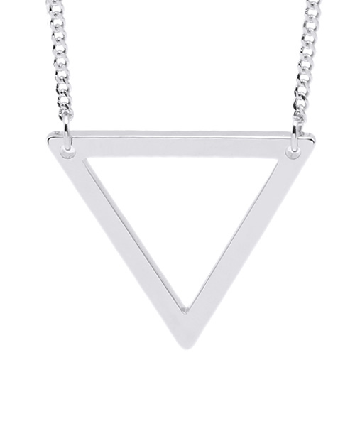 WEGO(ウィゴー)の「WEGO/トライアングルフレームネックレス(ネックレス・レディース・シルバー/ゴールド・FREE)」の2枚目の写真