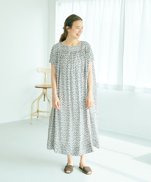 PUAL CE CIN（ピュアルセシン）の「小花刺繍ワンピース（ワンピース・レディース・ホワイト/ベージュ・FREE）」の13枚目の写真