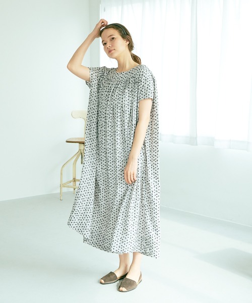 PUAL CE CIN（ピュアルセシン）の「小花刺繍ワンピース（ワンピース・レディース・ホワイト/ベージュ・FREE）」の14枚目の写真