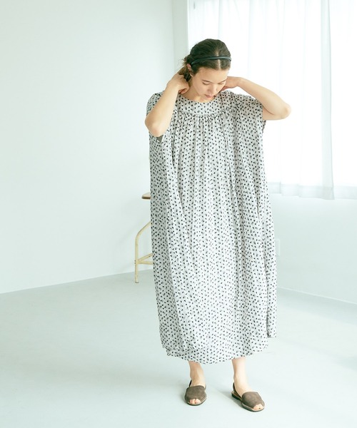 PUAL CE CIN（ピュアルセシン）の「小花刺繍ワンピース（ワンピース・レディース・ホワイト/ベージュ・FREE）」の12枚目の写真