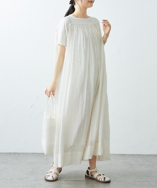 PUAL CE CIN（ピュアルセシン）の「小花刺繍ワンピース（ワンピース・レディース・ホワイト/ベージュ・FREE）」の17枚目の写真