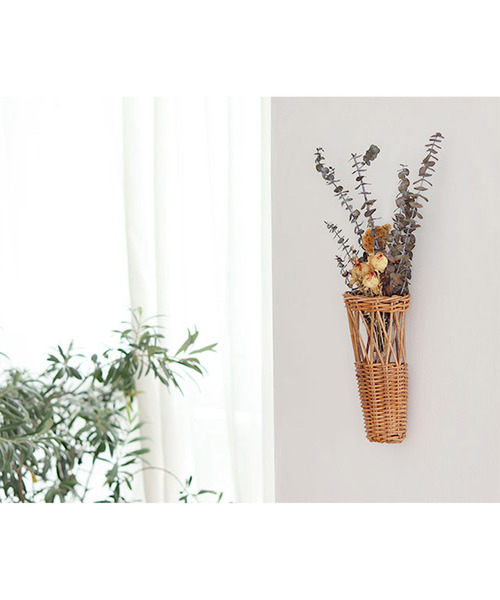 Creer（クレエ）の「クレエ Creer / ウォール フラワーバスケット S（フラワーベース・レディース・キャメル・FREE）」の5枚目の写真