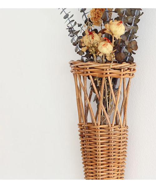 Creer（クレエ）の「クレエ Creer / ウォール フラワーバスケット S（フラワーベース・レディース・キャメル・FREE）」の6枚目の写真