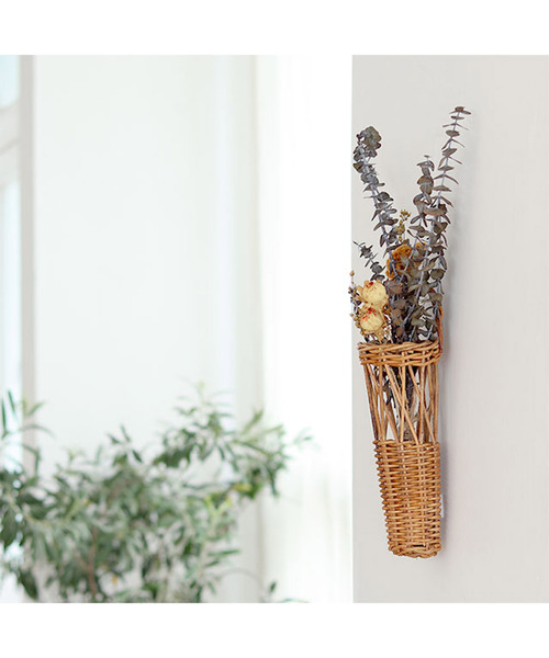 Creer（クレエ）の「クレエ Creer / ウォール フラワーバスケット S（フラワーベース・レディース・キャメル・FREE）」の4枚目の写真