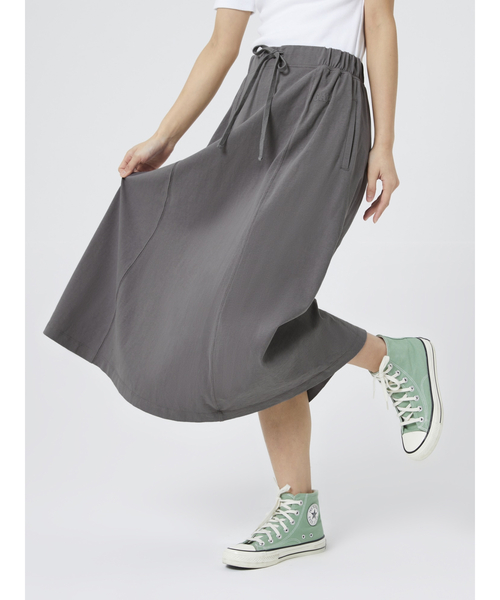 GAP（ギャップ）の「ウォッシュドロー ジャージー マキシスカート（スカート・レディース・ブラック/グレー/ブルー/ナチュラル・XXS/L/XS/S/M）」の7枚目の写真