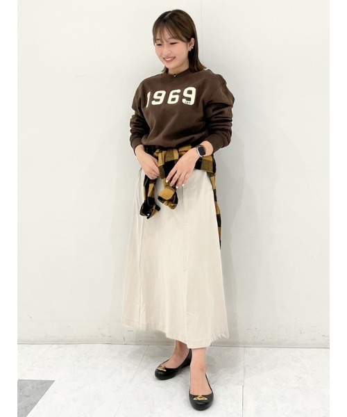 GAP（ギャップ）の「ウォッシュドロー ジャージー マキシスカート（スカート・レディース・ブラック/グレー/ブルー/ナチュラル・XXS/L/XS/S/M）」の9枚目の写真