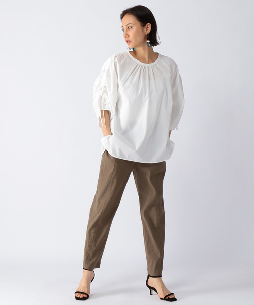 BARNYARDSTORM（バンヤードストーム）の「BARNYARDSTORM / バックギャザーブラウス（シャツ/ブラウス・レディース・ホワイト/カーキ/ネイビー・1/0）」の18枚目の写真