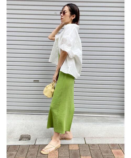 Ungrid（アングリッド）の「ビッグハーフスリーブシャツ（シャツ/ブラウス・レディース・オフホワイト/ピンク/オレンジ/イエロー・FREE）」の20枚目の写真