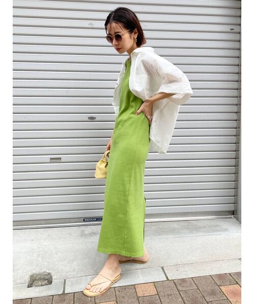 Ungrid（アングリッド）の「ビッグハーフスリーブシャツ（シャツ/ブラウス・レディース・オフホワイト/ピンク/オレンジ/イエロー・FREE）」の19枚目の写真