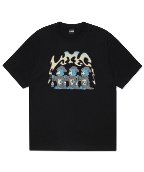 LMCの「【LMC】THREE BEARS V2 TEE / エルエムシー スリー ベアー V2 グラフィック Tシャツ（Tシャツ/カットソー・メンズ・チャコールグレー/ブラック/ホワイト/ネイビー・LARGE/X-LARGE/MEDIUM/SMALL）」の2枚目の写真