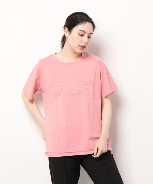 KOBE LETTUCE(コウベレタス)の「エンボスロゴTシャツ(Tシャツ/カットソー・レディース・オフホワイト/ライトグリーン/ピンク/ブラック系・FREE)」の9枚目の写真