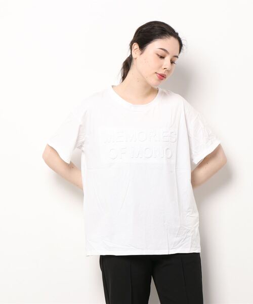 KOBE LETTUCE(コウベレタス)の「エンボスロゴTシャツ(Tシャツ/カットソー・レディース・オフホワイト/ライトグリーン/ピンク/ブラック系・FREE)」の7枚目の写真