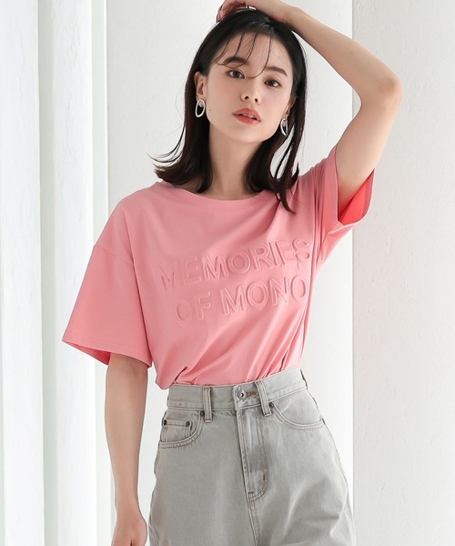 KOBE LETTUCE(コウベレタス)の「エンボスロゴTシャツ(Tシャツ/カットソー・レディース・オフホワイト/ライトグリーン/ピンク/ブラック系・FREE)」の15枚目の写真