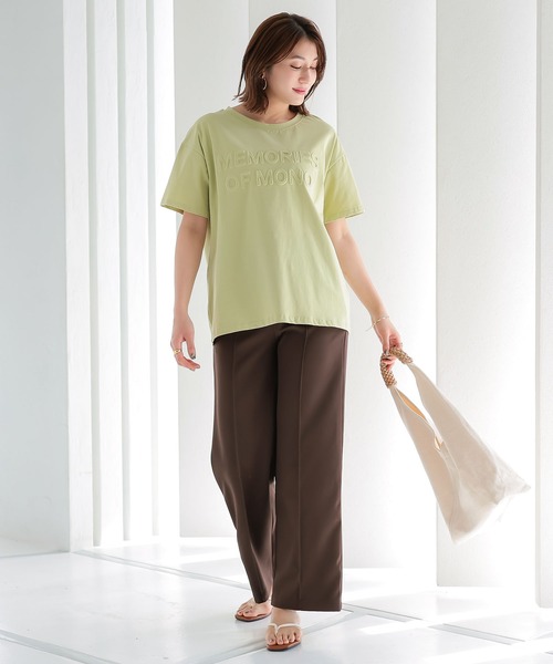 KOBE LETTUCE(コウベレタス)の「エンボスロゴTシャツ(Tシャツ/カットソー・レディース・オフホワイト/ライトグリーン/ピンク/ブラック系・FREE)」の13枚目の写真