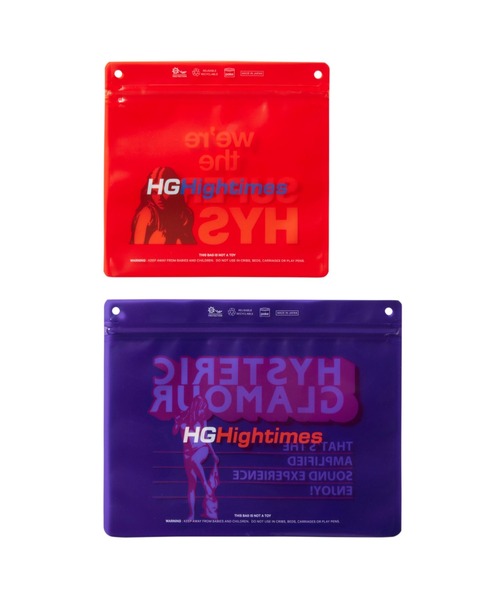 HYSTERIC GLAMOUR(ヒステリックグラマー)の「pake/HYS WOMAN ジッパーバッグ2set(ポーチ・メンズ・マルチ・FREE)」の2枚目の写真