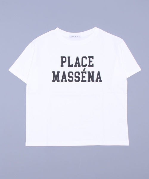 LBC(エルビーシー)の「ロゴプリントT(Tシャツ/カットソー・レディース・ホワイト/チャコールグレー/ベージュ・M/L)」の1枚目の写真