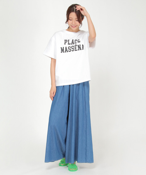 LBC(エルビーシー)の「ロゴプリントT(Tシャツ/カットソー・レディース・ホワイト/チャコールグレー/ベージュ・M/L)」の6枚目の写真