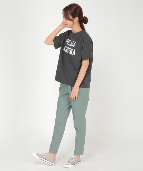 LBC(エルビーシー)の「ロゴプリントT(Tシャツ/カットソー・レディース・ホワイト/チャコールグレー/ベージュ・M/L)」の8枚目の写真