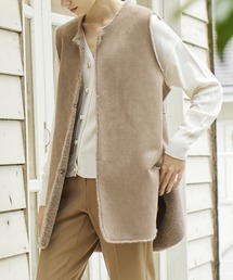 INED CLARO | リバーシブルフェイクムートンジレ(ベスト)