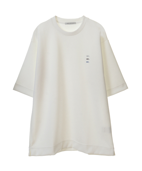 MEN'S MELROSE(メンズメルローズ)の「ライトダンボールワンポイント刺繍Tee(Tシャツ/カットソー・メンズ・ミント/ホワイト/ピンク/グレイッシュベージュ・4/3)」の5枚目の写真