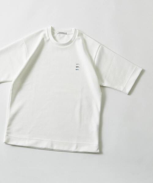 MEN'S MELROSE(メンズメルローズ)の「ライトダンボールワンポイント刺繍Tee(Tシャツ/カットソー・メンズ・ミント/ホワイト/ピンク/グレイッシュベージュ・4/3)」の10枚目の写真
