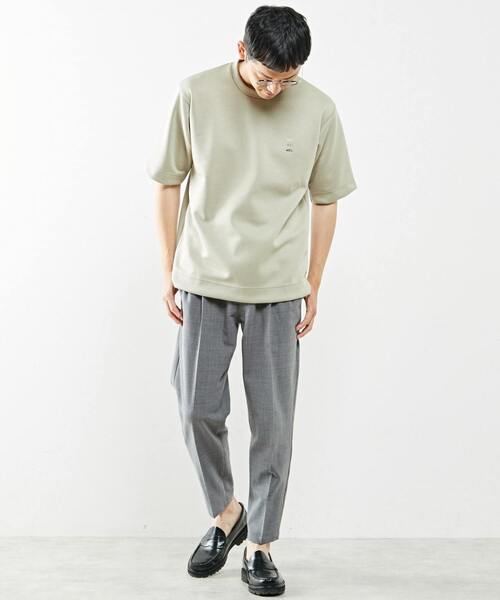 MEN'S MELROSE(メンズメルローズ)の「ライトダンボールワンポイント刺繍Tee(Tシャツ/カットソー・メンズ・ミント/ホワイト/ピンク/グレイッシュベージュ・4/3)」の19枚目の写真