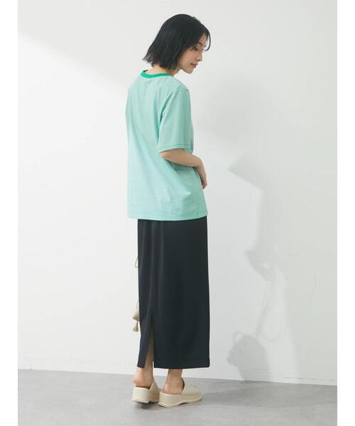 Petit fleur（プチフルール）の「・Petit Fleur ピンボーダーTシャツ（Tシャツ/カットソー・レディース・ピンク/イエロー/グリーン/ブラック・FREE）」の22枚目の写真