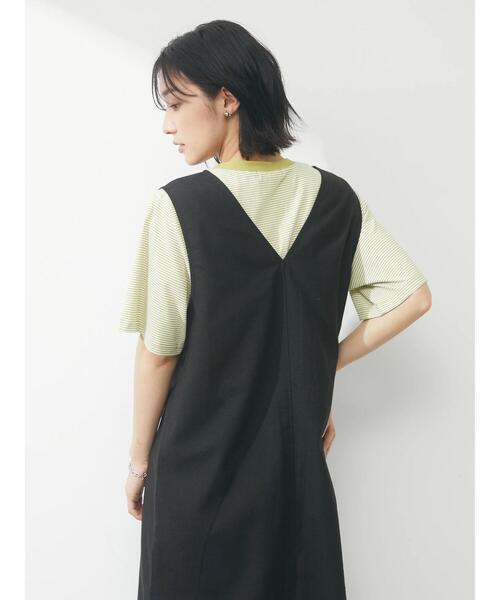 Petit fleur（プチフルール）の「・Petit Fleur ピンボーダーTシャツ（Tシャツ/カットソー・レディース・ピンク/イエロー/グリーン/ブラック・FREE）」の17枚目の写真