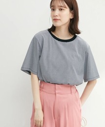 Petit fleur | ・Petit Fleur ピンボーダーTシャツ(Tシャツ/カットソー)