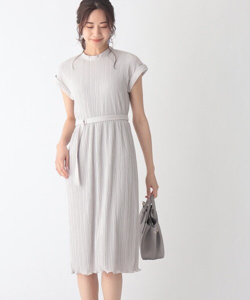 ジャージ素材ワンピース サイズ42 WEB&一部店舗】スキッパージャージワンピース(ワンピース