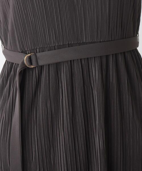 【SPORTMAX】 プリーツジャージーワンピース イエロー index（インデックス）の「◇プリーツハイネックジャージ