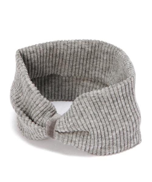 BEAUTY&YOUTH UNITED ARROWS（ビューティーアンドユースユナイテッドアローズ）の「BYSF magnet ヘアターバン◆（ヘアバンド・レディース・ライトグレー/ネイビー・フリー）」の2枚目の写真