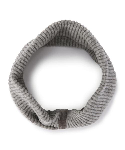 BEAUTY&YOUTH UNITED ARROWS（ビューティーアンドユースユナイテッドアローズ）の「BYSF magnet ヘアターバン◆（ヘアバンド・レディース・ライトグレー/ネイビー・フリー）」の4枚目の写真