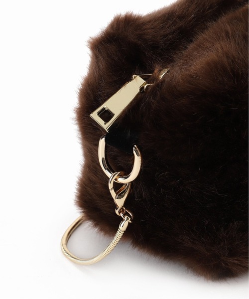 Noble（ノーブル）の「【a point】エコファーチェーンバッグ