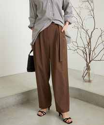 SLOBE IENA | 《追加》PL/CO/LIツイルダブルDカンベルトトラウザー(その他パンツ)