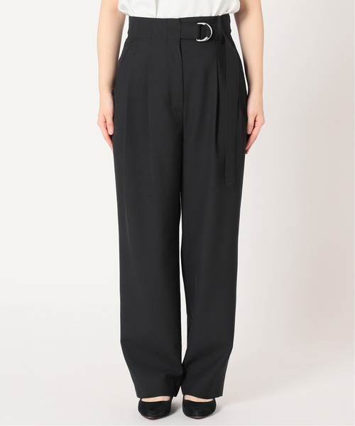 SLOBE IENA（スローブイエナ）の「《追加》PL/CO/LIツイルダブルDカンベルトトラウザー（その他パンツ・レディース・ブラック/ブラウン・38/36）」の15枚目の写真