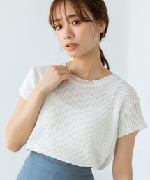 【スタイリストレコメンド】キャップスリーブリブニット