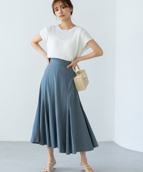 fifth（フィフス）の「【スタイリストレコメンド】キャップスリーブリブニット（ニット/セーター・レディース・ホワイト/ブラック/グレー・M）」の4枚目の写真