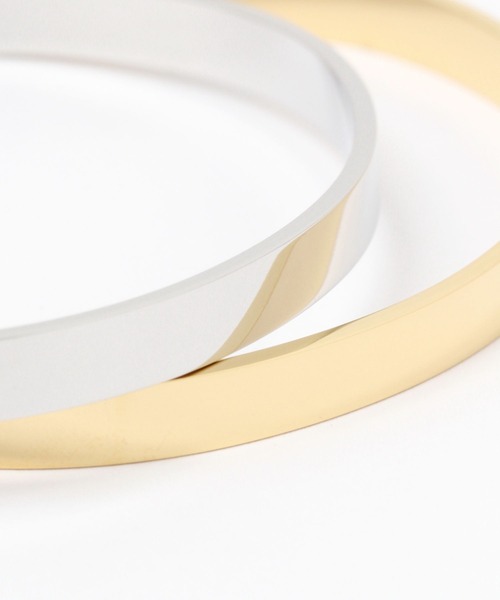 GLOBAL WORK（グローバルワーク）の「ステンレスバングル/UNISEXアクセサリー/299754（バングル/リストバンド・レディース・ゴールド/ブラック/シルバー・FREE）」の6枚目の写真