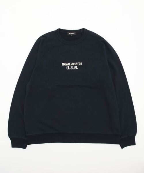 AVIREX(アヴィレックス)の「【TYPE BLUE/タイプブルー】CREW NECK SWEAT TOM CAT 2 / クルーネック スウェット トムキャット(スウェット・メンズ・ネイビー/ナチュラル/オリーブ系・M/L/XL/2XL)」の9枚目の写真