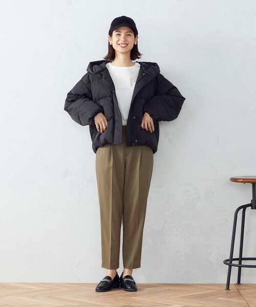 COMME CA ISM(コムサイズム)の「ストレッチ テーパードパンツ(スラックス・レディース・ブラック/カーキ・SMALL/MEDIUM/LARGE/X-LARGE/X-SMALL)」の5枚目の写真