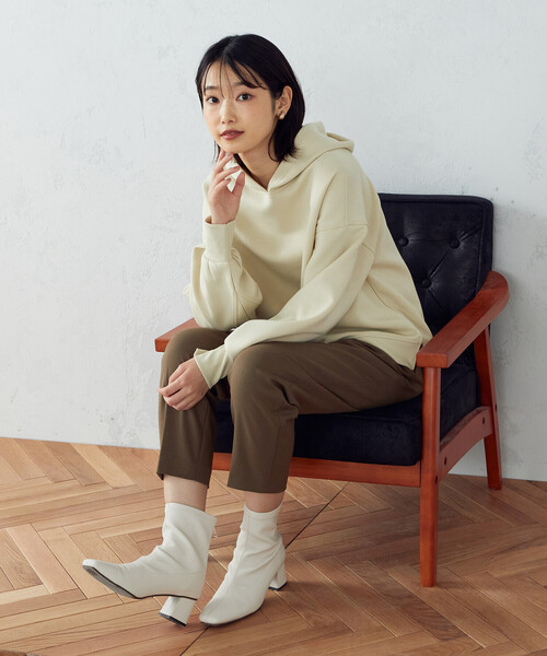 COMME CA ISM(コムサイズム)の「ストレッチ テーパードパンツ(スラックス・レディース・ブラック/カーキ・SMALL/MEDIUM/LARGE/X-LARGE/X-SMALL)」の8枚目の写真