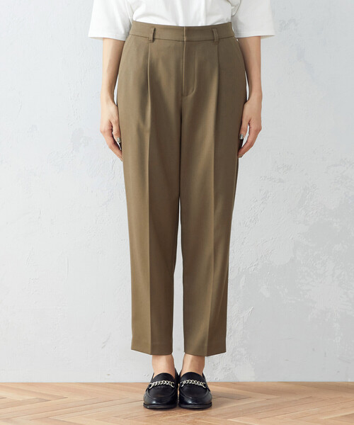 COMME CA ISM(コムサイズム)の「ストレッチ テーパードパンツ(スラックス・レディース・ブラック/カーキ・SMALL/MEDIUM/LARGE/X-LARGE/X-SMALL)」の10枚目の写真