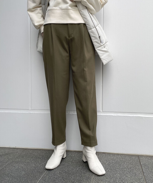 COMME CA ISM(コムサイズム)の「ストレッチ テーパードパンツ(スラックス・レディース・ブラック/カーキ・SMALL/MEDIUM/LARGE/X-LARGE/X-SMALL)」の22枚目の写真