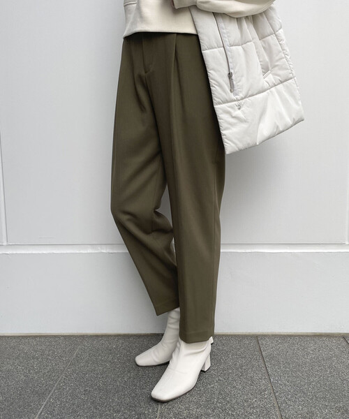 COMME CA ISM(コムサイズム)の「ストレッチ テーパードパンツ(スラックス・レディース・ブラック/カーキ・SMALL/MEDIUM/LARGE/X-LARGE/X-SMALL)」の21枚目の写真